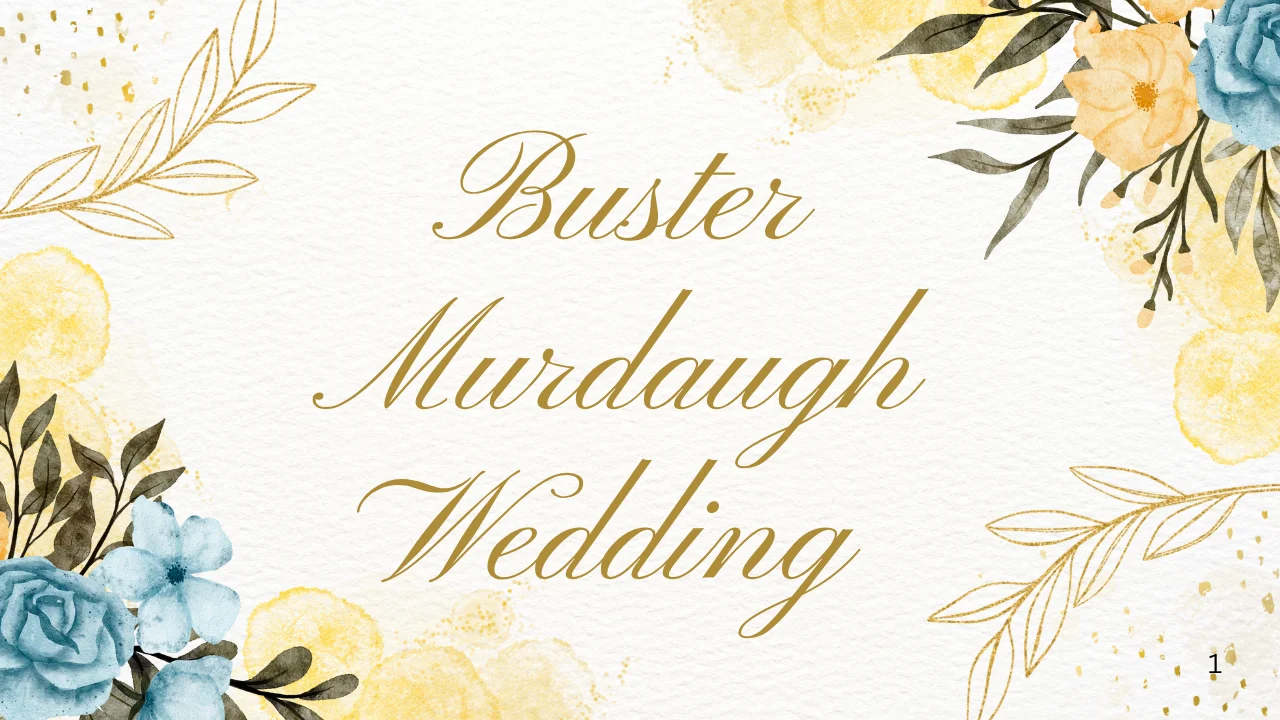 Buster Murdaugh Wedding
